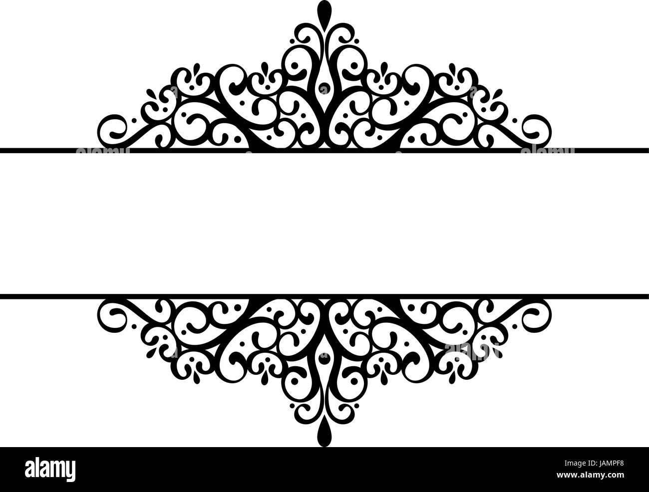 decorative silhouette in black isolated on white background