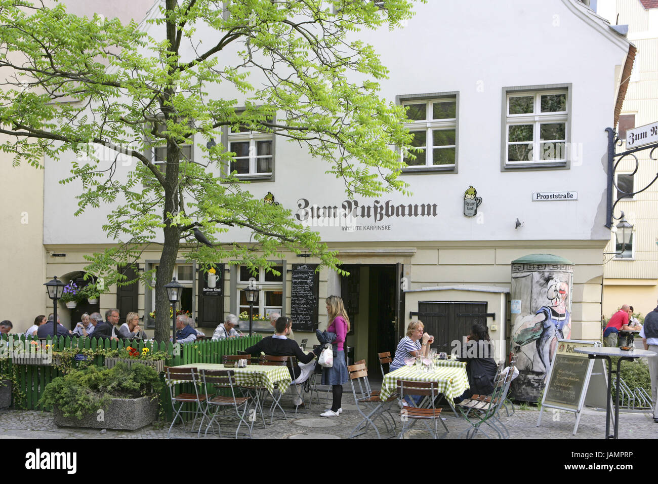 Germany,Berlin,Nikolaiviertel,restaurant, Stock Photo