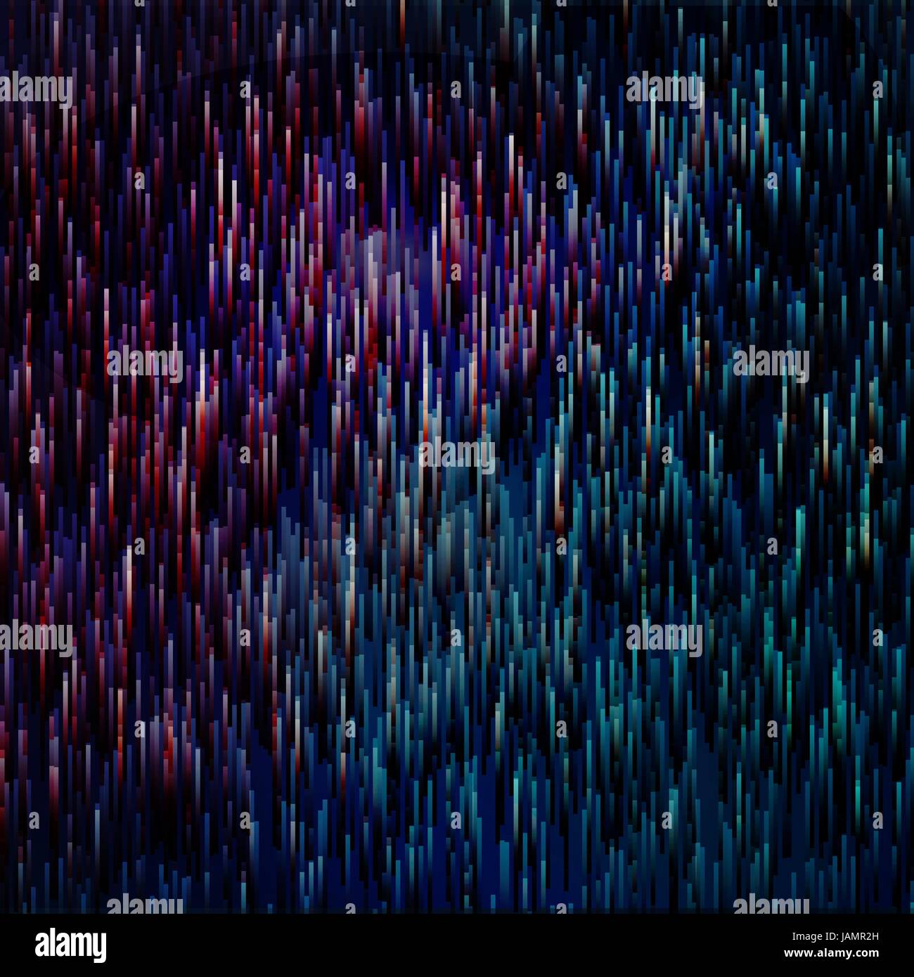 Glitched Linear Gradient Structure. Random Digital Signal Error ...