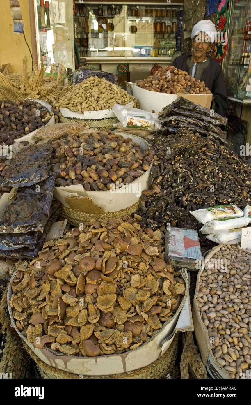 Egypt,Aswan,Souk,loading,food,man, Stock Photo