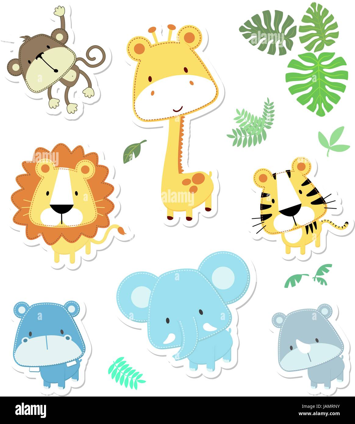 Vector Cartoon Illustration Of Seven Baby Animals And Jungle Leaves Individual Objects Very Easy To Edit Ideal For Childs Decoration Stock Vector Image Art Alamy Vector Cartoon Illustration Of Seven Baby Animals And Jungle Leaves Individual Objects Very Easy To Edit Ideal For Childs Decoration Stock Vector Image Art Alamy