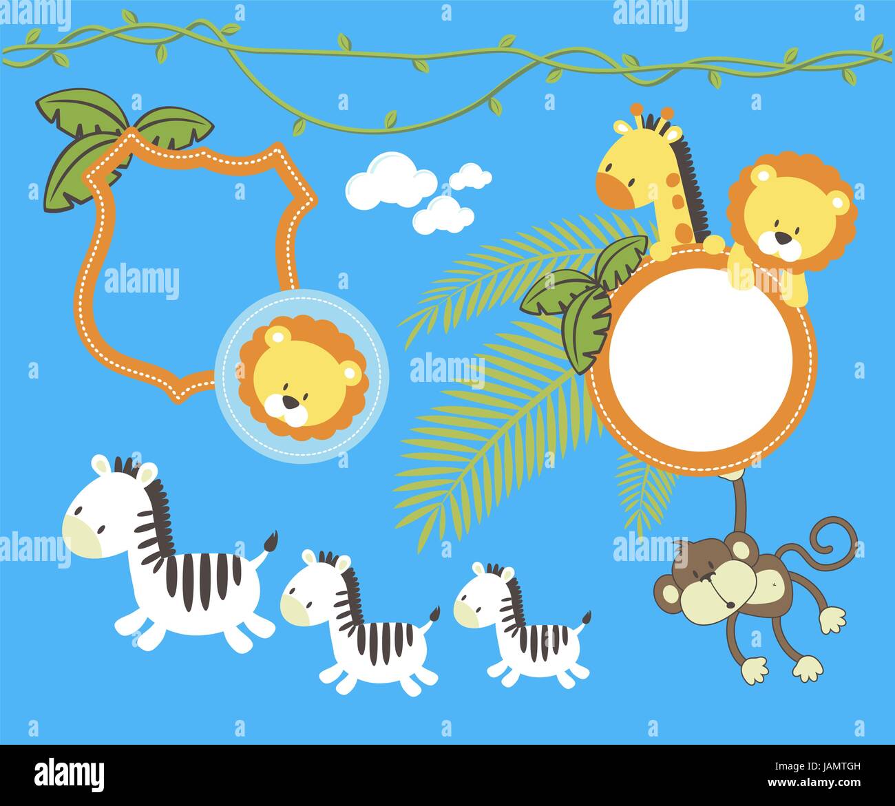 Set Of Cute Jungle Animal Cartoon Frames And Design Elements Stock Vector Image Art Alamy All from our global community of videographers and. https www alamy com stock photo set of cute jungle animal cartoon frames and design elements isolated 144287825 html