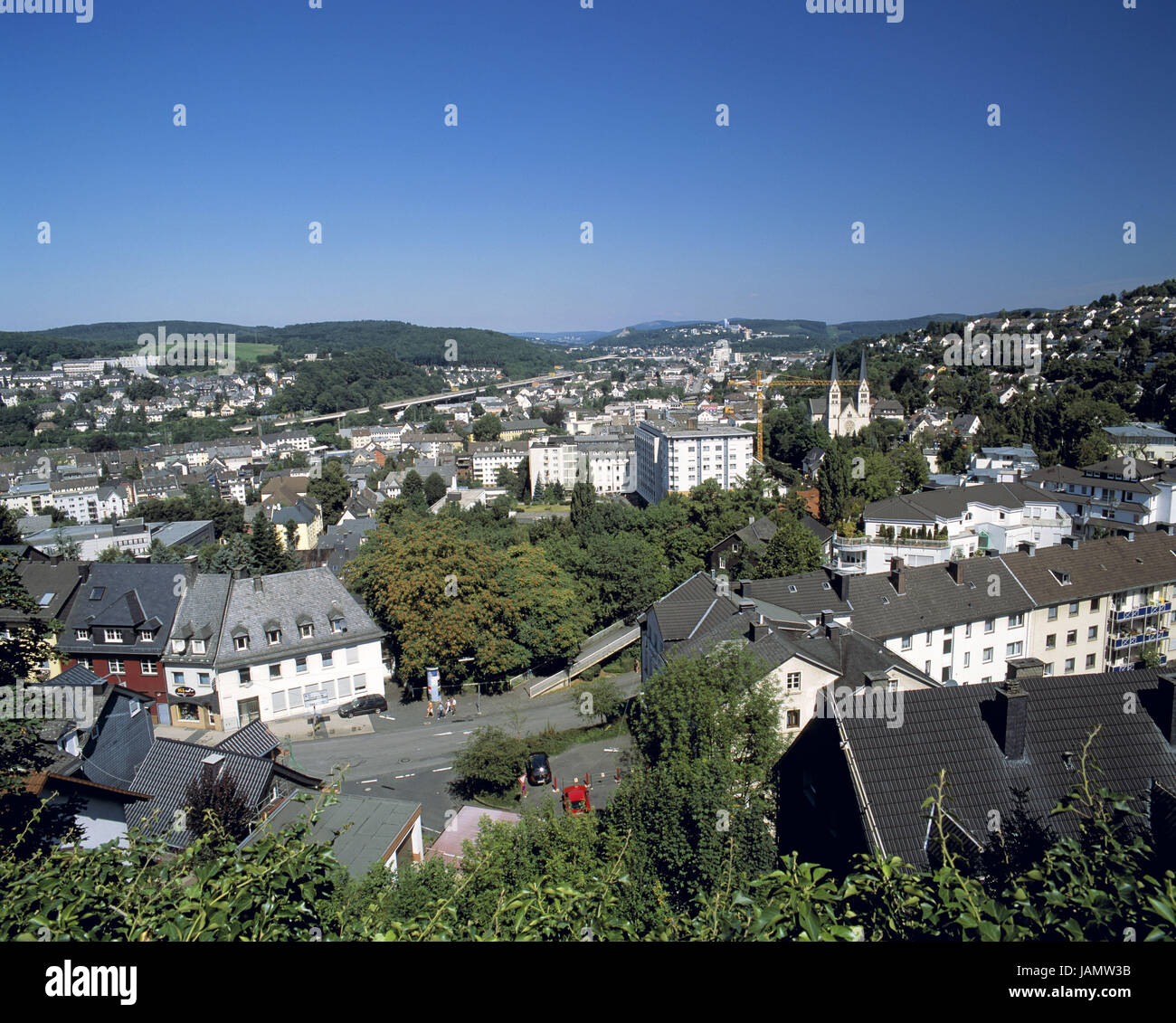 Germany,North Rhine-Westphalia,to victories,town panorama, Stock Photo