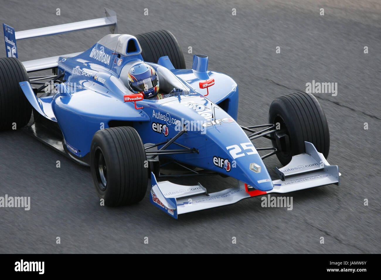 Formula Renault World Series,motor sport,Monza,Italy,racing car,blue,no property release,motor sport,speed,racing driver,racing car,race track,car,motor sport,sport,racing sport,sport,car racing,motion,speed, Stock Photo