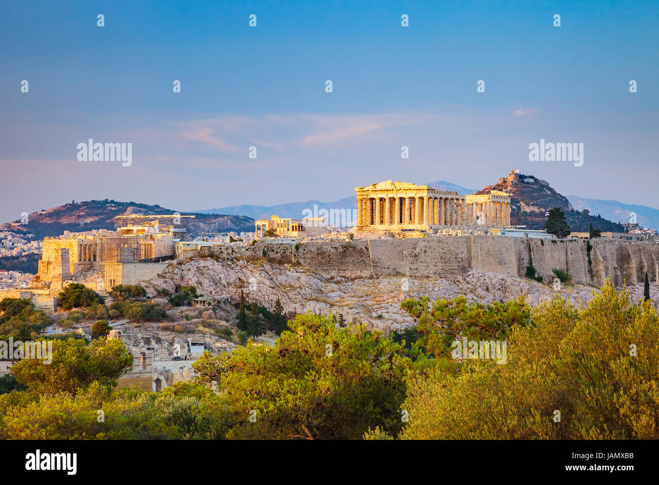 Acropolis in Athens, Greece Stock Photo