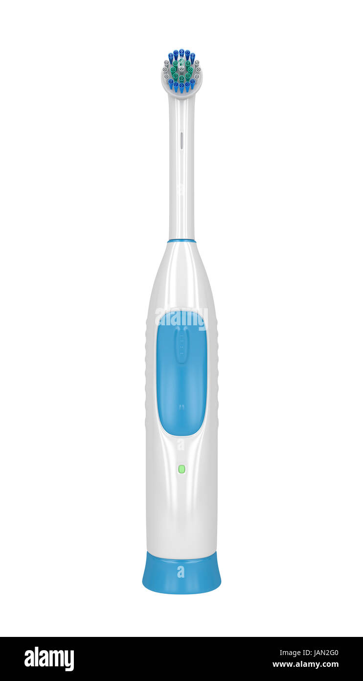 Electric toothbrush isolated on white Stock Photo - Alamy