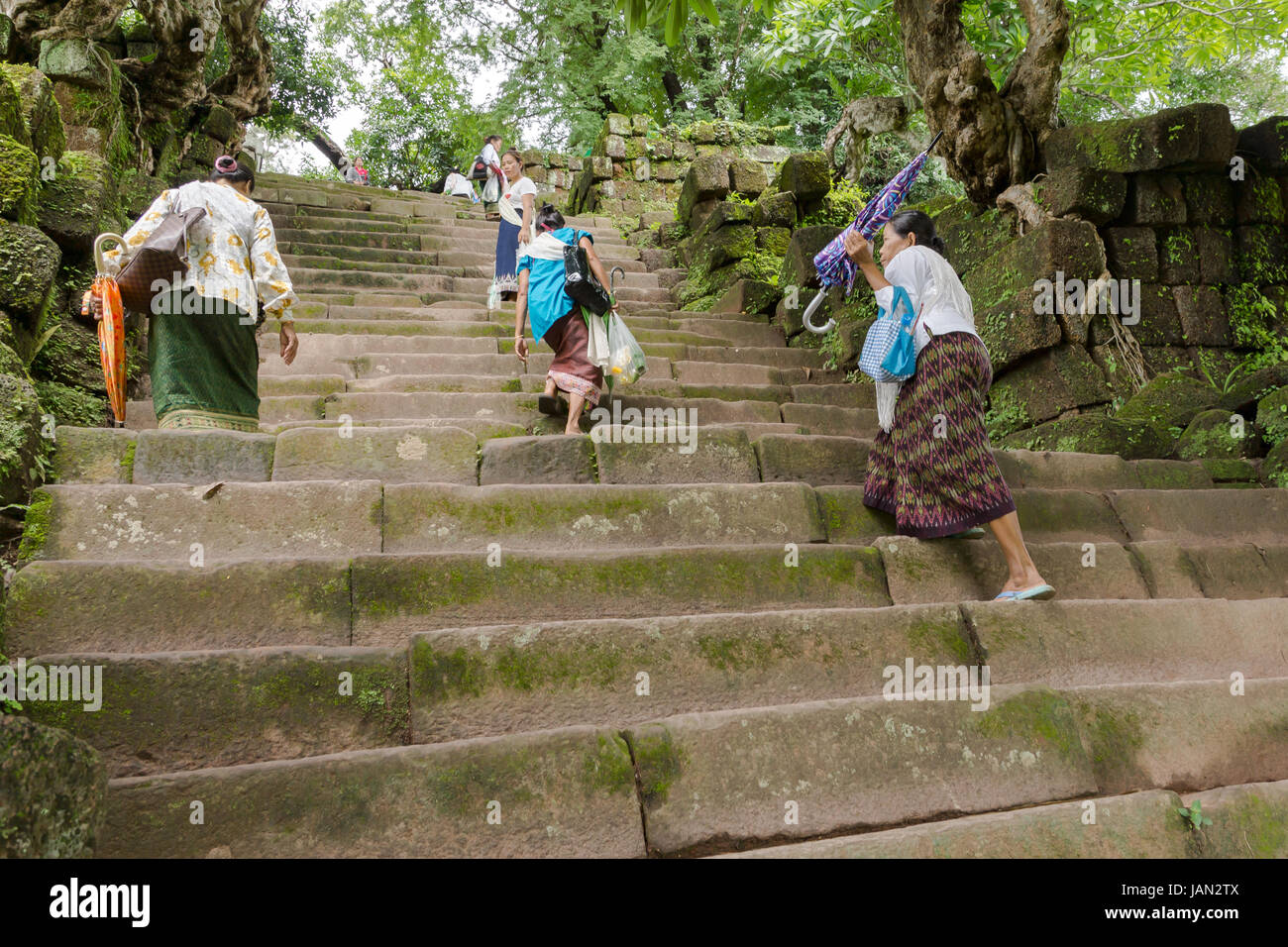 Wat Phu, Vat Phou, UNESCO World Heritage Site In Champasak Province, Laos, South East Asia. Stock Photo