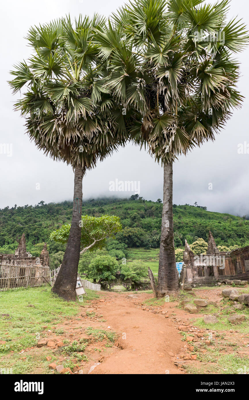 Wat Phu, Vat Phou, UNESCO World Heritage Site In Champasak Province, Laos, South East Asia. Stock Photo