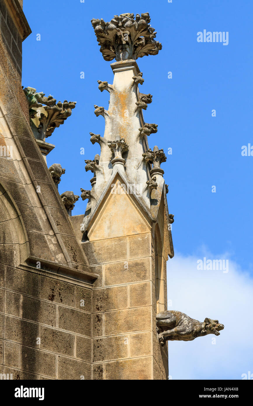 Gargoyle (gothic church architectural detail) Stock Photo