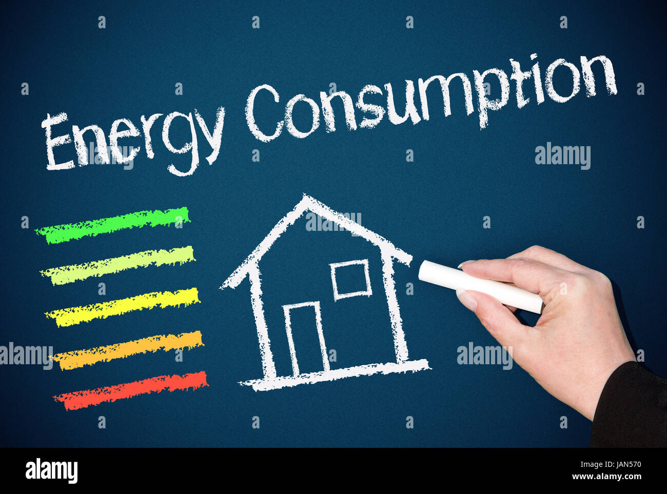 Energy consumption heating and cooling hires stock photography and