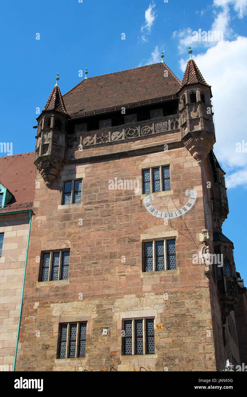 nassauer haus in nuremberg Stock Photo