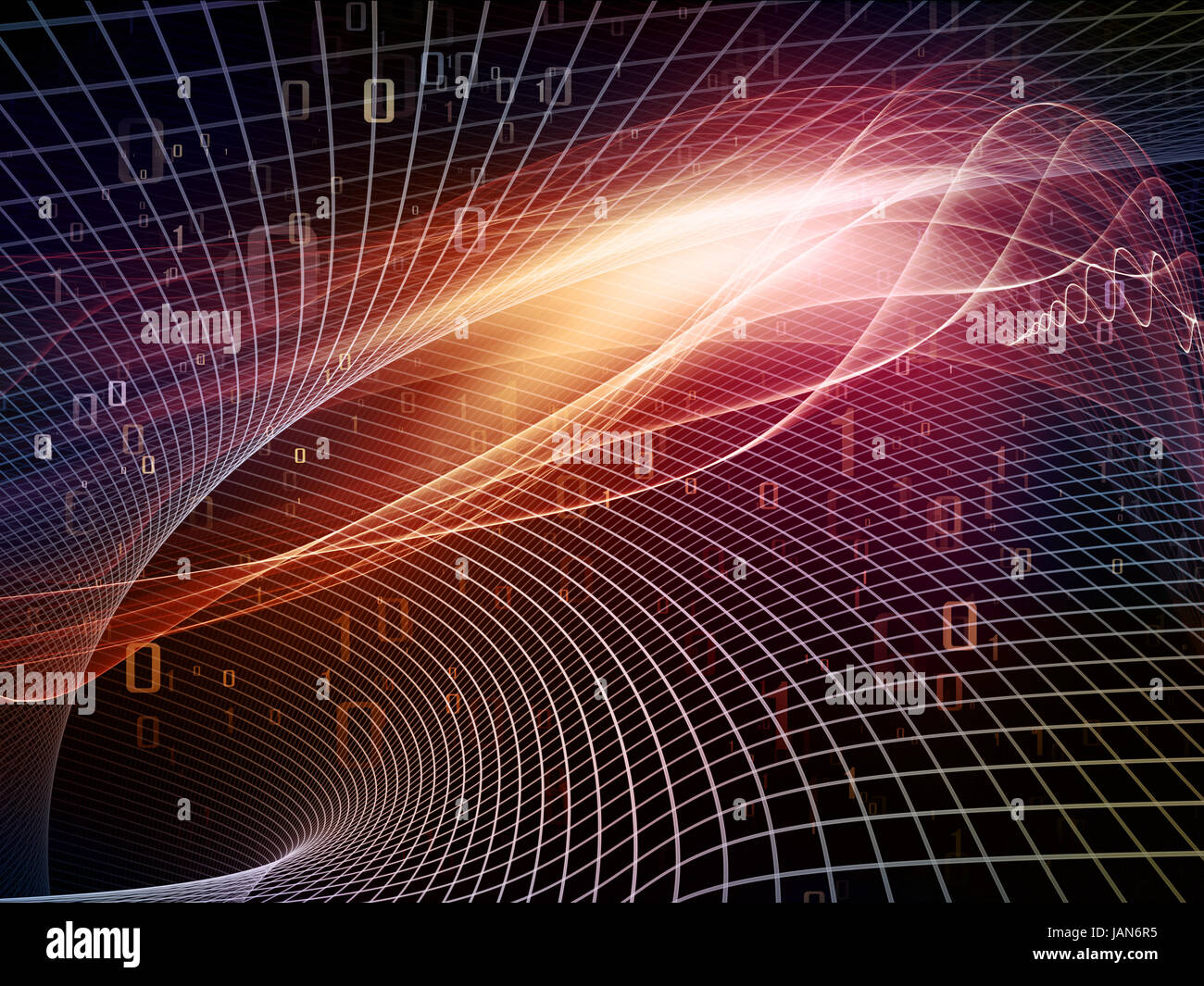 Fractal Realms series. Composition of fractal elements, grids and ...