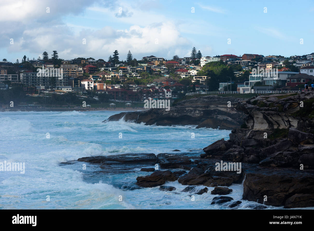 Views from the Bronte to Bondi coastal path. Sydney Eastern beaches, NSW, Australia. Stock Photo