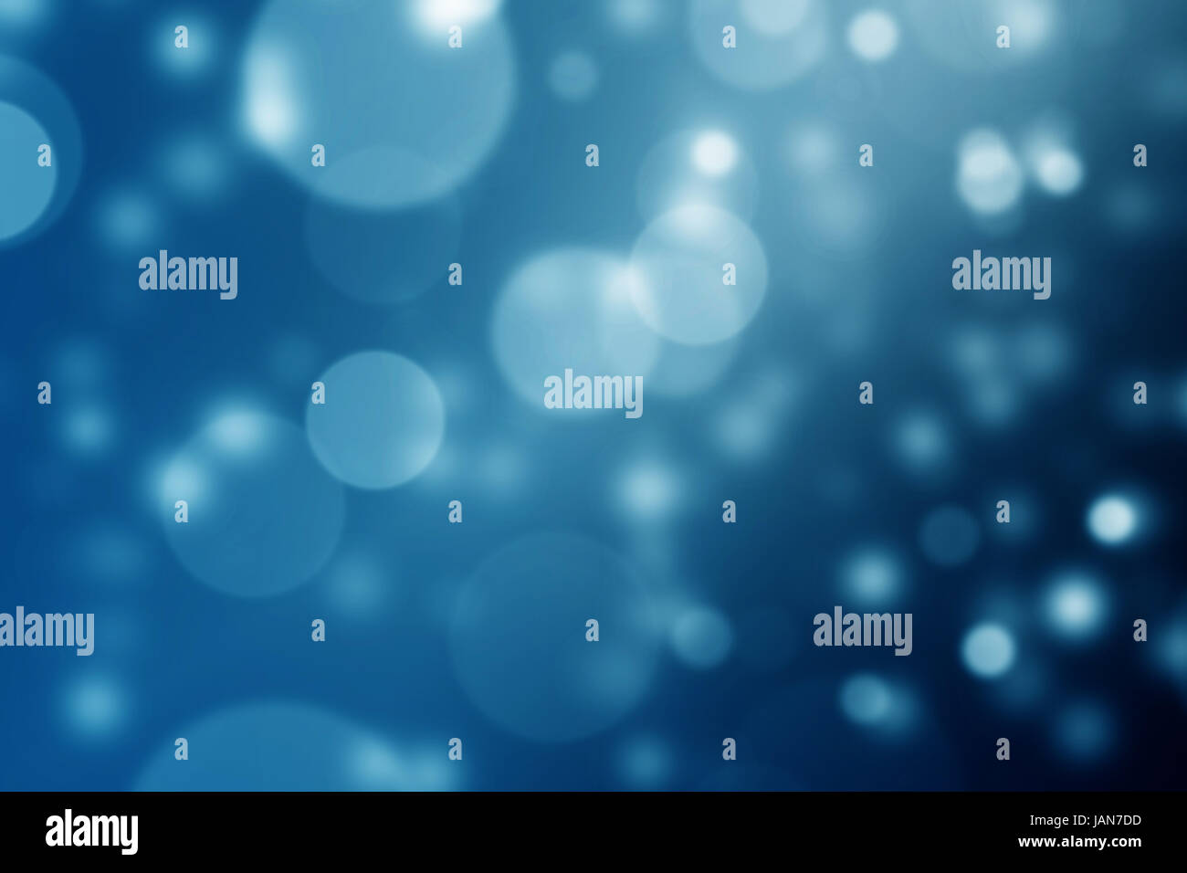 Abstract bokeh blue color on black background Stock Photo - Alamy