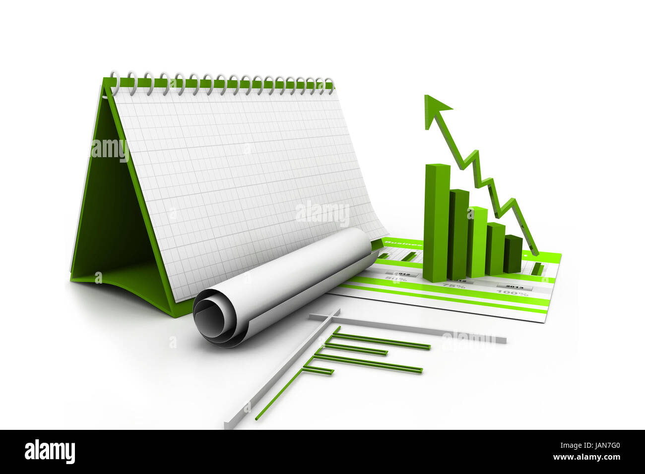 Abstract chart bar graph Cut Out Stock Images & Pictures - Alamy