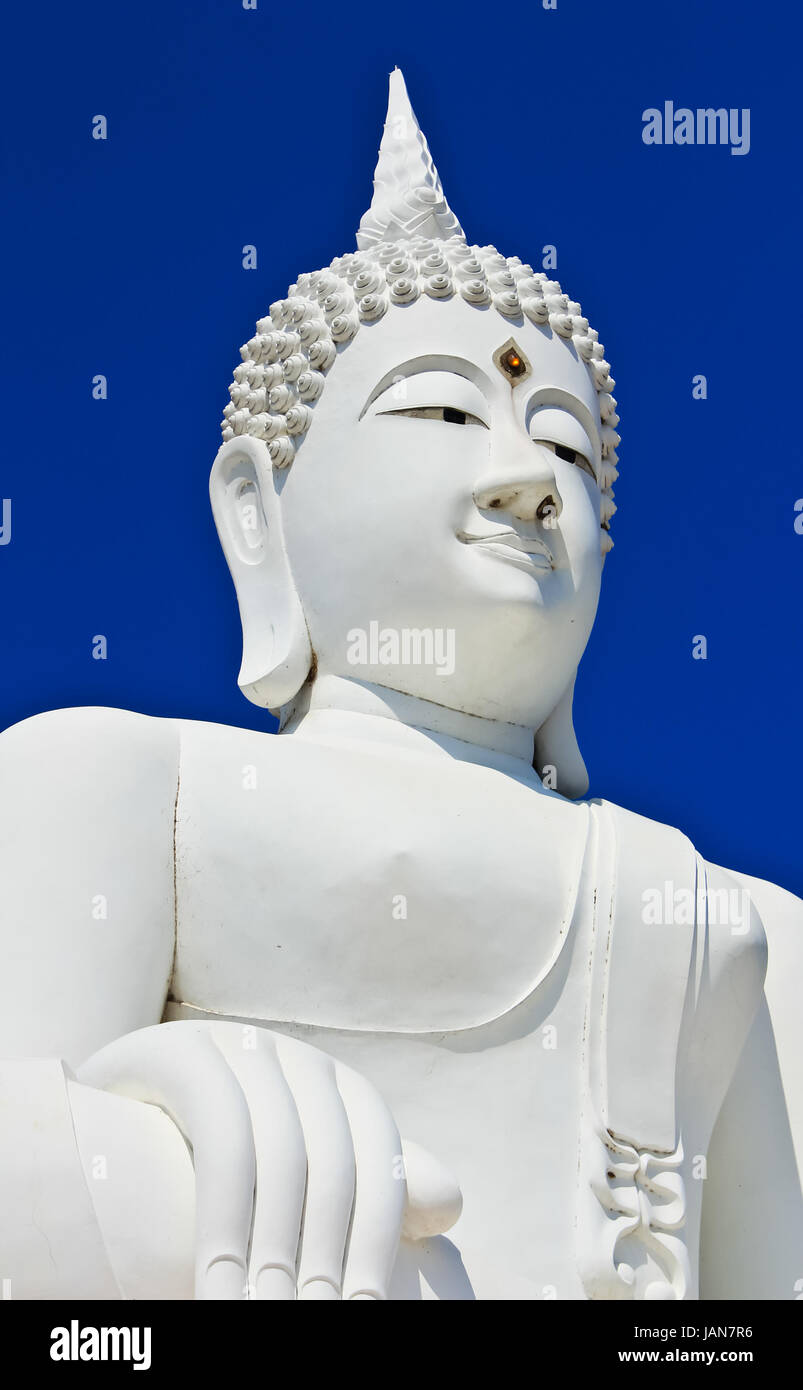 The white big Buddha statue in Thailand Stock Photo Alamy