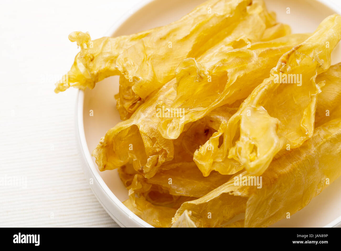 Chinese dried fish maw close up Stock Photo Alamy