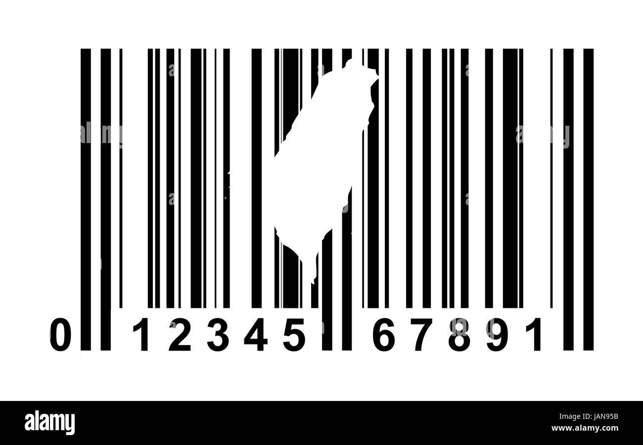 Taiwan shopping bar code isolated on white background Stock Photo - Alamy
