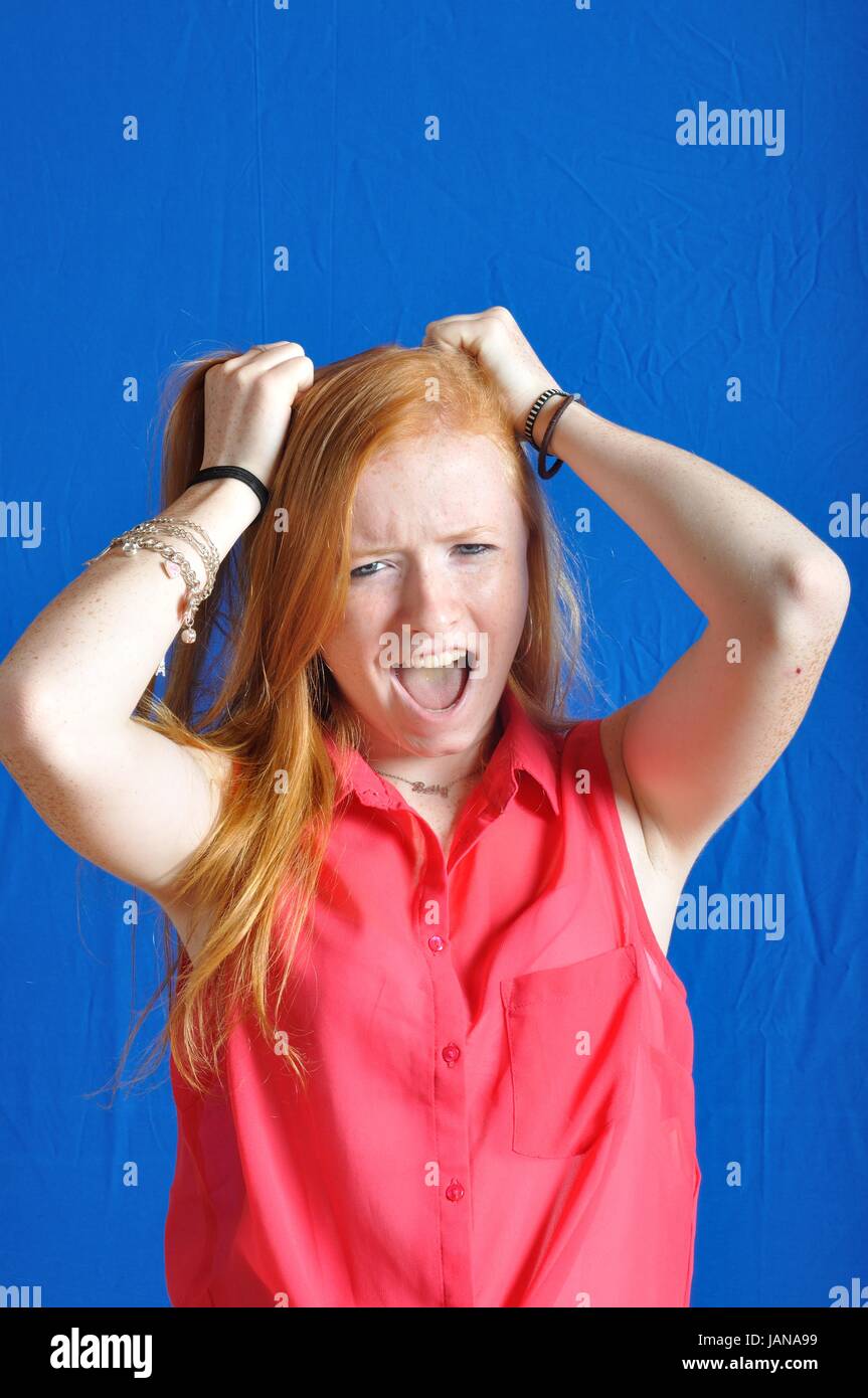 Portrait of a teen with problem Stock Photo - Alamy