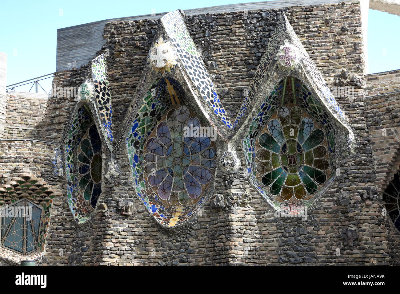 crypt of antoni gaudi in the colonie güell in barcelona Stock Photo Alamy