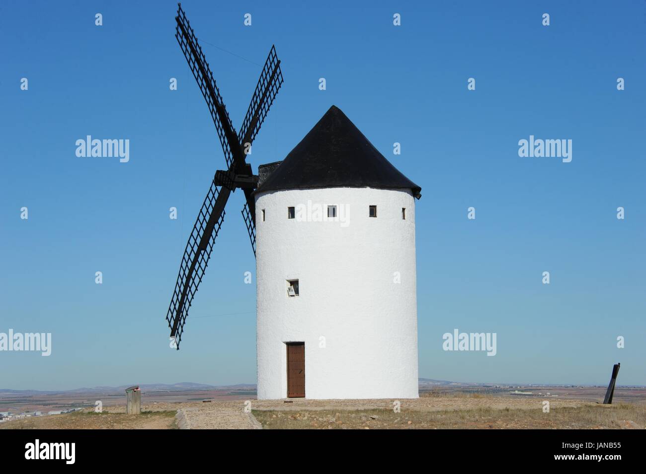 spain,windmill,province toledo,castile la mancha Stock Photo