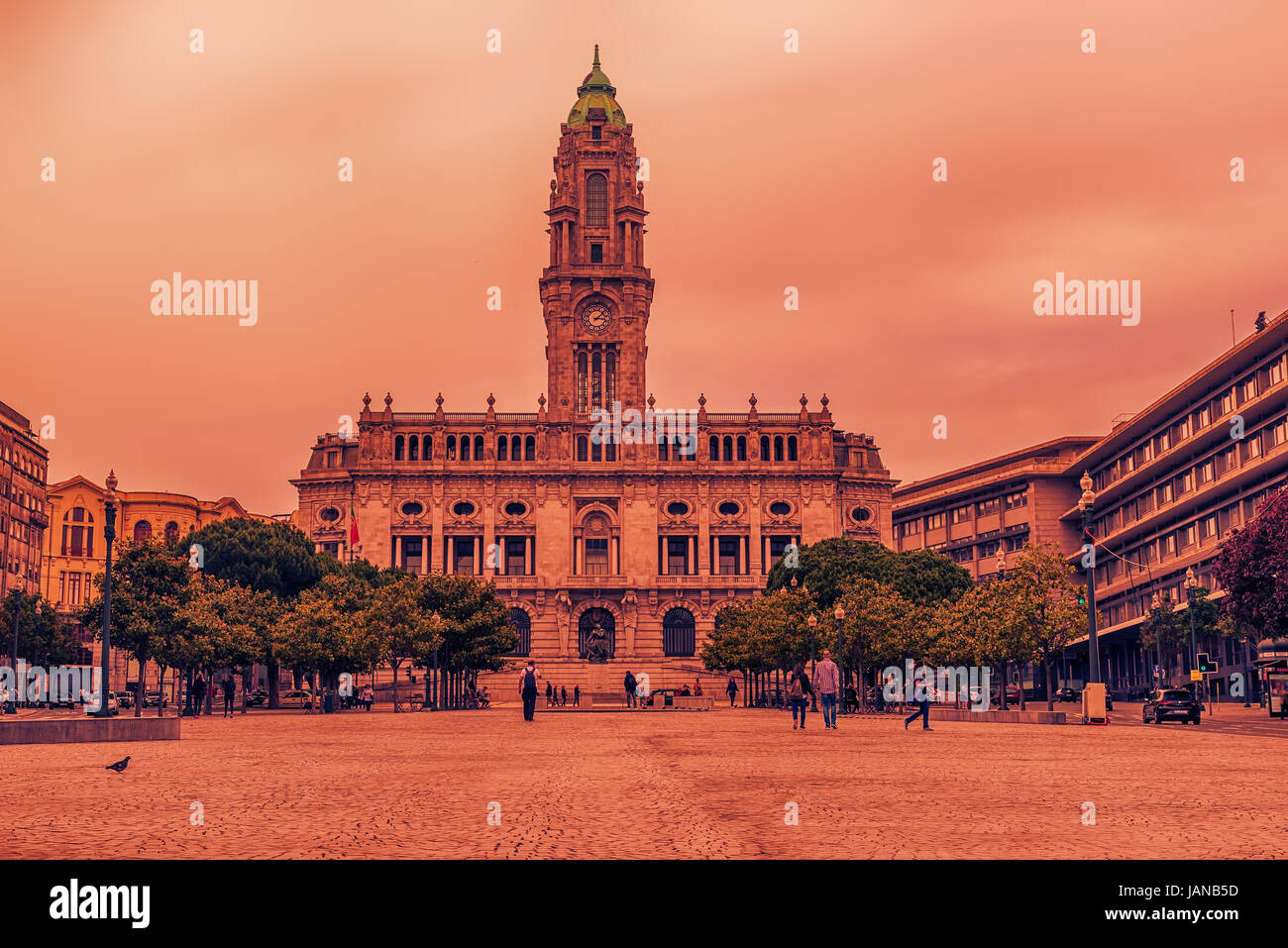 Porto, Portugal the City Hall Stock Photo Alamy