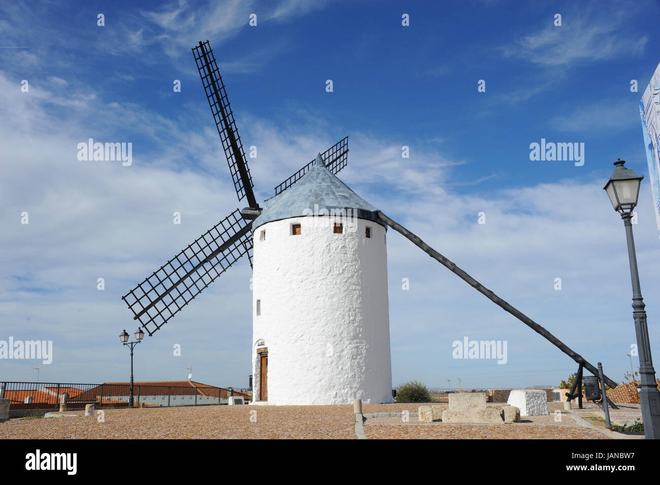 spain,windmills,province of toledo,castile-la mancha Stock Photo