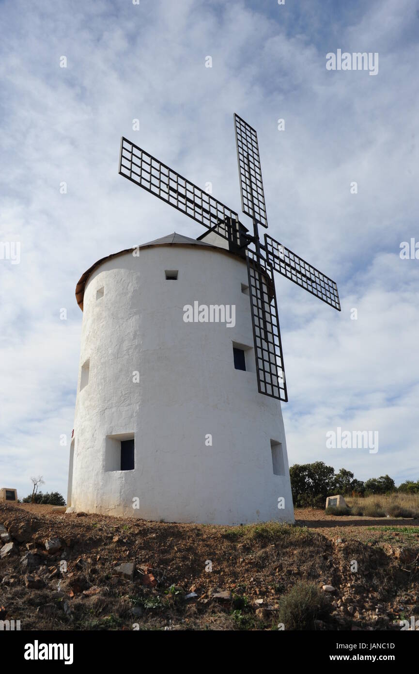 spain windmill,province of toledo,castile la mancha Stock Photo