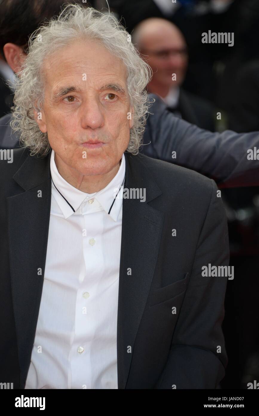 Abel Ferrara  Arriving on the red carpet for the film 'Twin Peaks'  70th Cannes Film Festival  May 25, 2017 Photo Jacky Godard Stock Photo