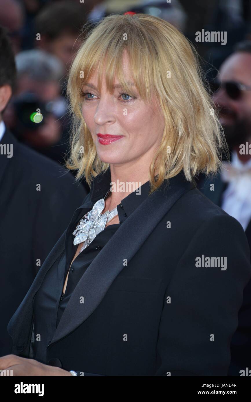 Uma Thurman Arriving on the red carpet for the film 'Based on a True