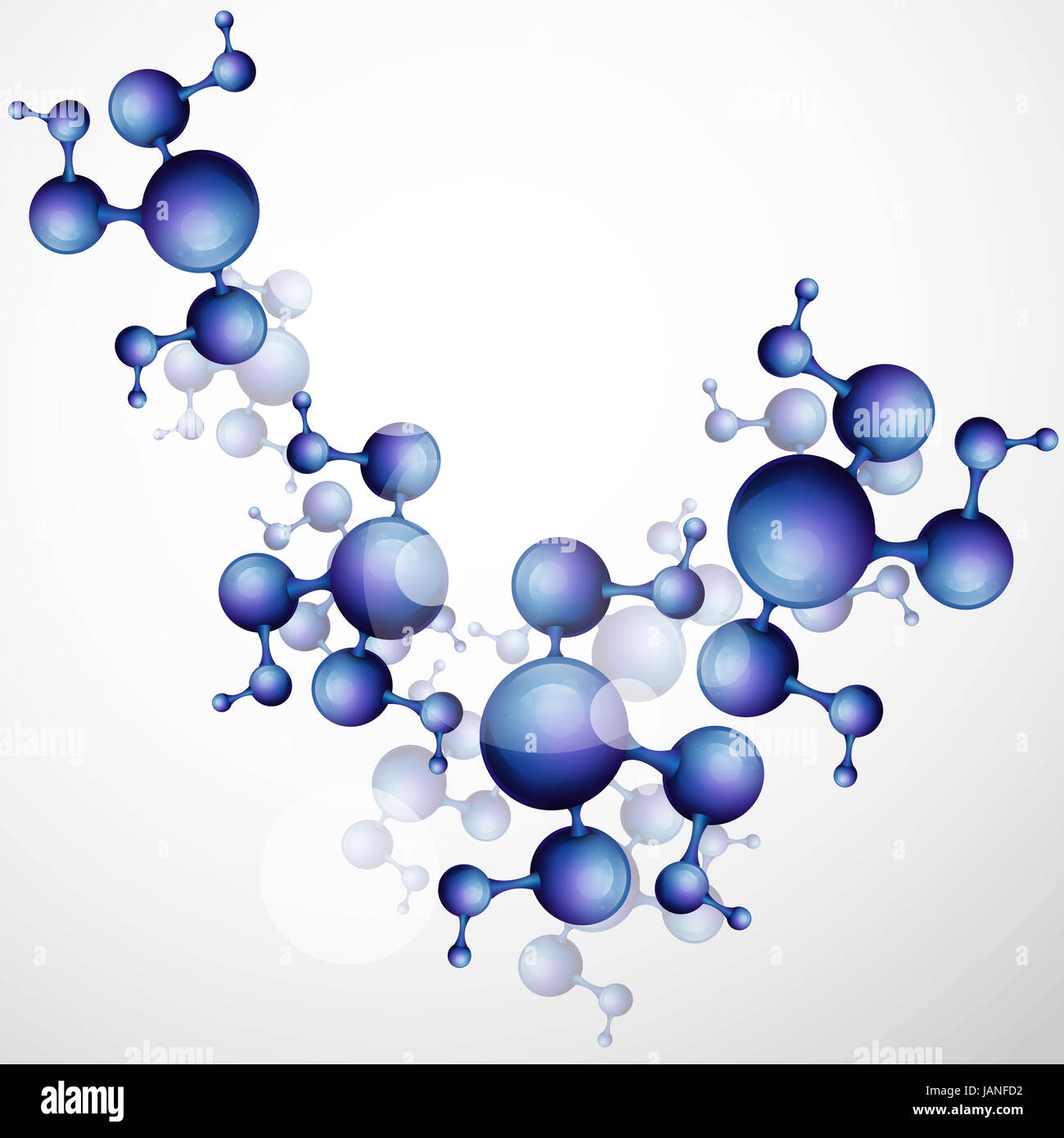 3d Molecule Background. Vector Illustration. Eps 10 Stock Photo - Alamy