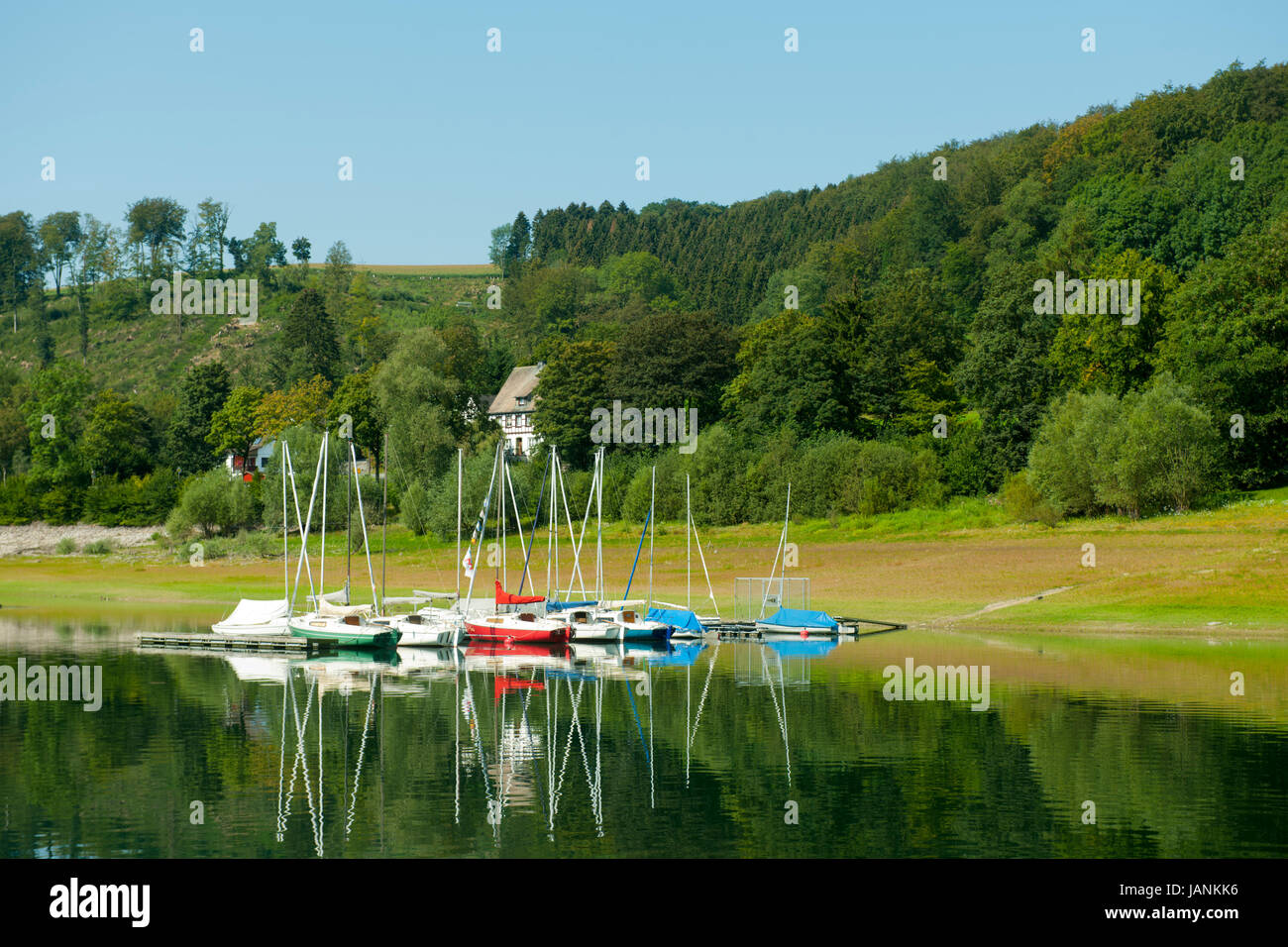 BRD, Nordrhein-Westfalen, Hochsauerlandkreis, Meschede, Hennetalsperre Stock Photo