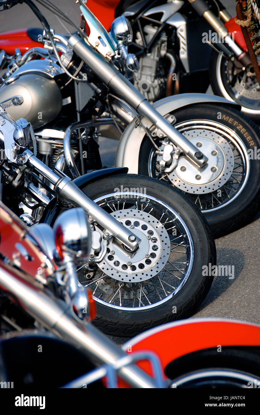 Yamaha DragStar cruiser motorcycle Stock Photo