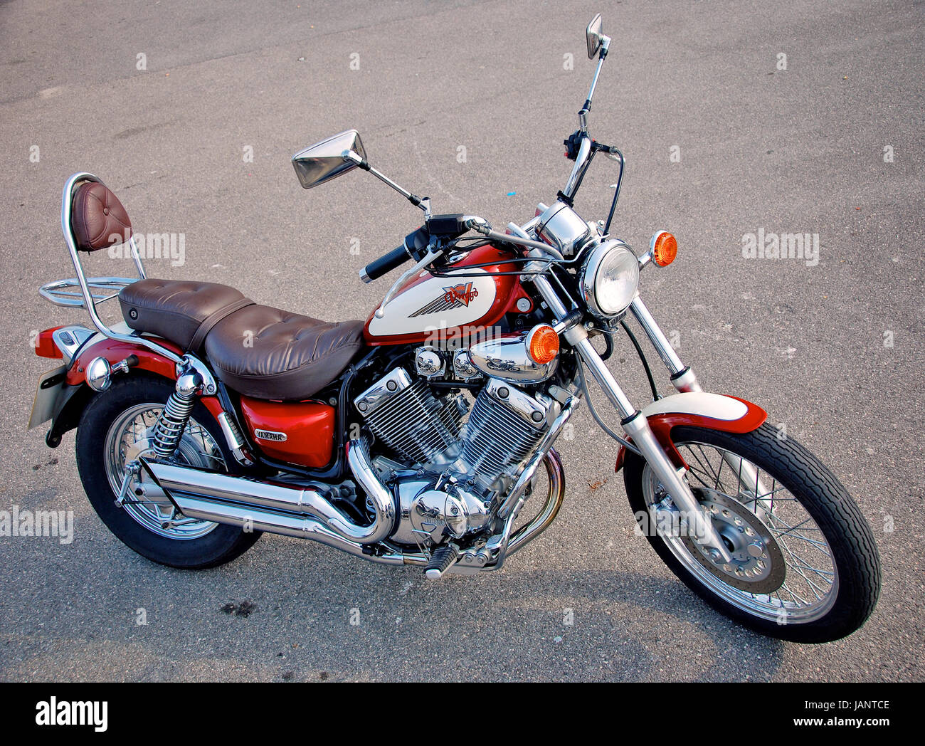 Yamaha Virago 535 motorcycle Stock Photo