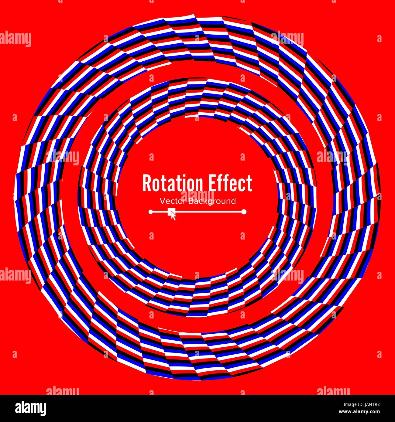 Download Optical Illusion. Vector 3d Art. Rotation Dynamic Effect. Spin Cycle Stock Vector Art ...