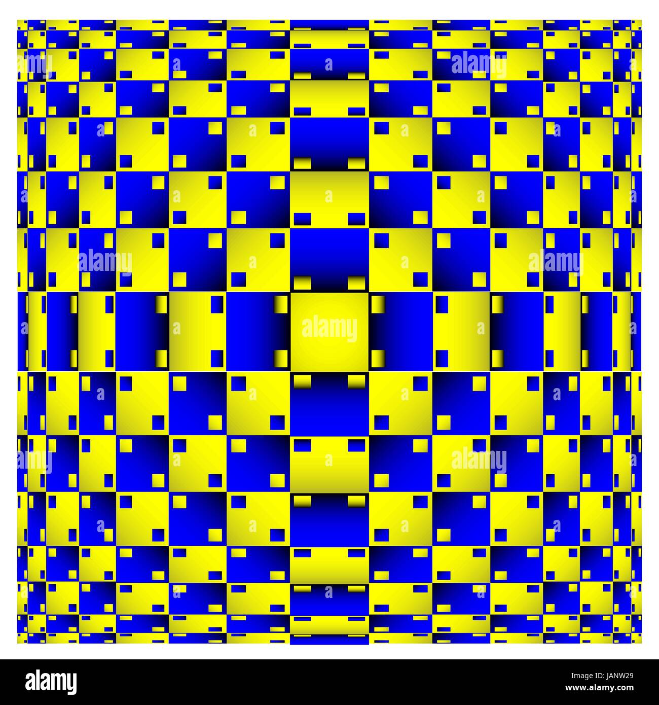 Optical Illusion. Vector 3d Art. Distortion Dynamic Effect. Geometric