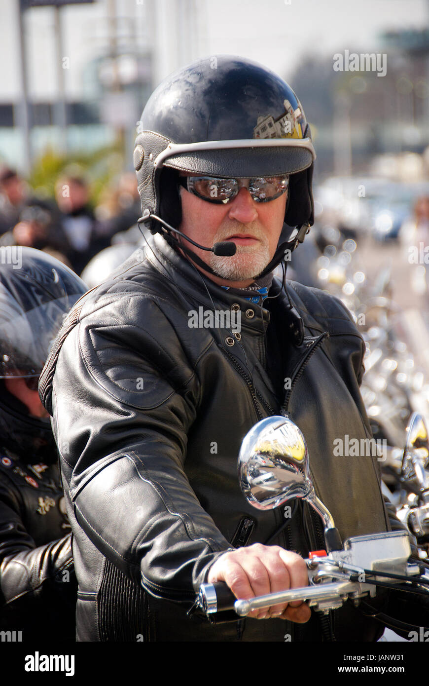 Chrome motorcycle helmet hires stock photography and images Alamy