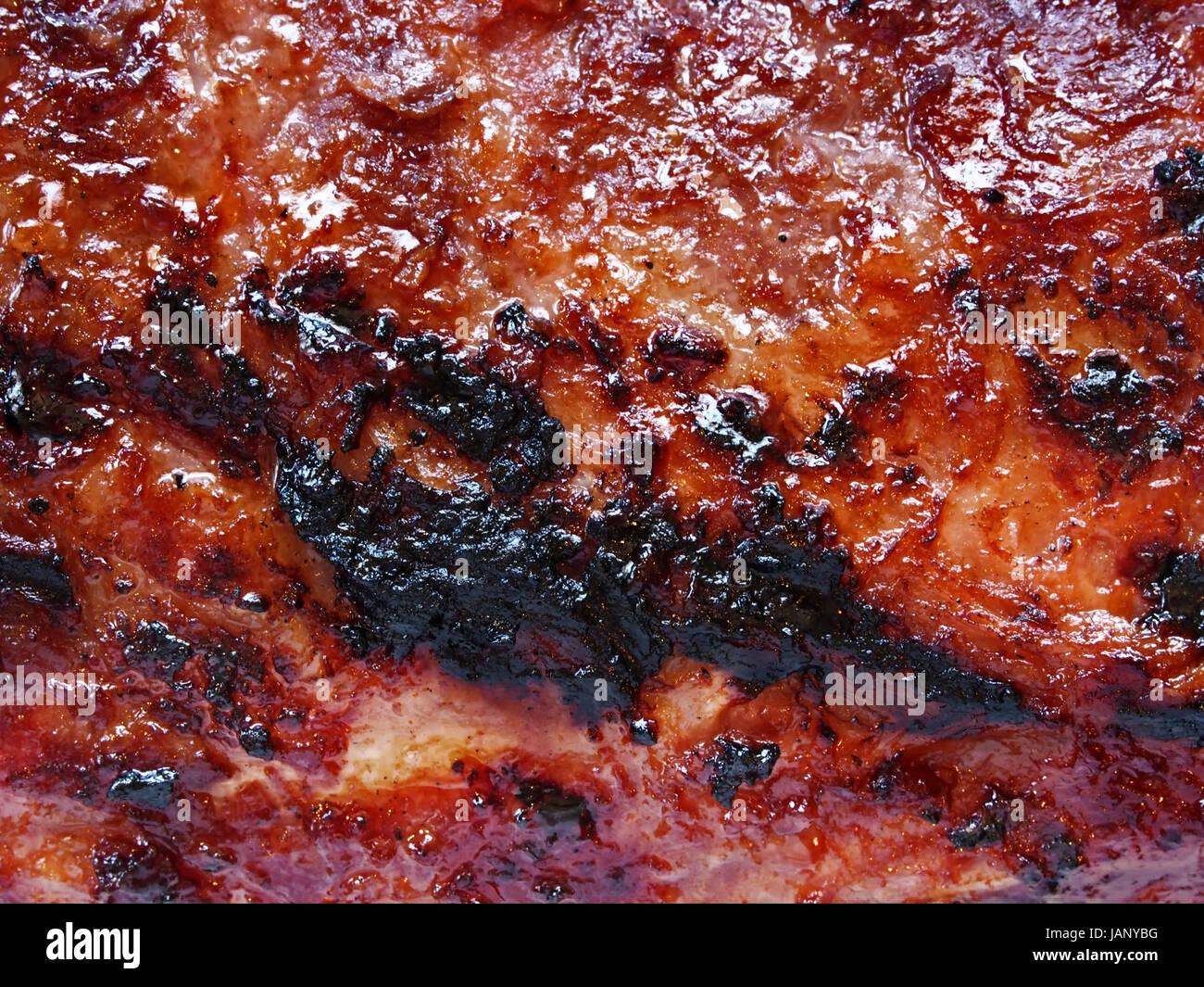 Close up barbecued meat texture hi-res stock photography and images - Alamy
