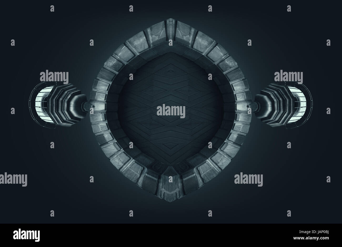 Stargate abstract concept design artwork Stock Photo