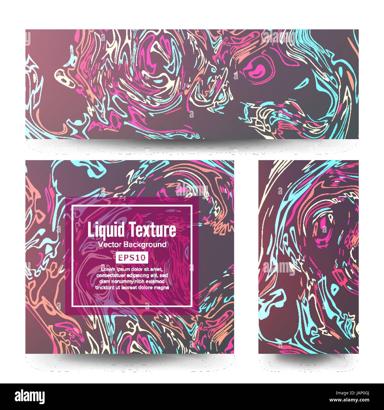 Craft Liquid Texture Vector. Abstract Colorful Background Stock Vector ...