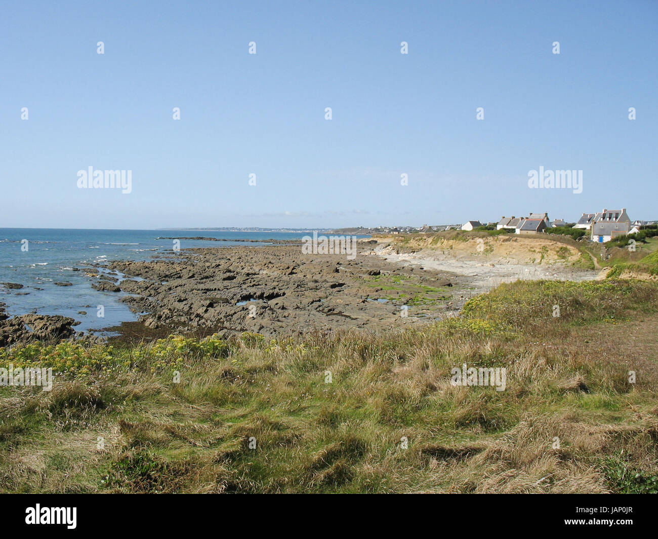 Sea coast in Brittany (France) Stock Photo