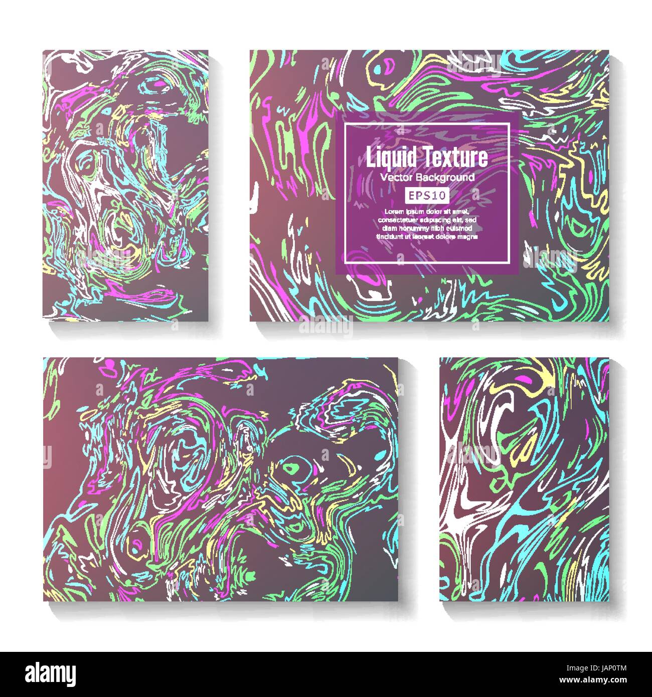 Craft Liquid Texture Vector. Abstract Colorful Background Stock Vector ...