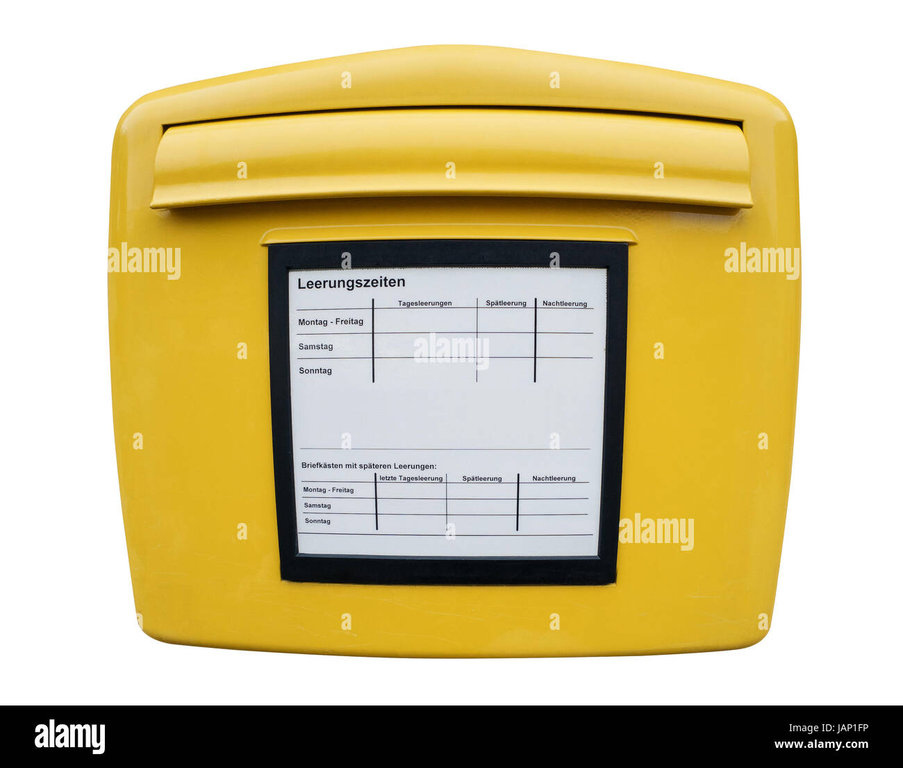 Yellow German Mailbox High Resolution Stock Photography and Images - Alamy