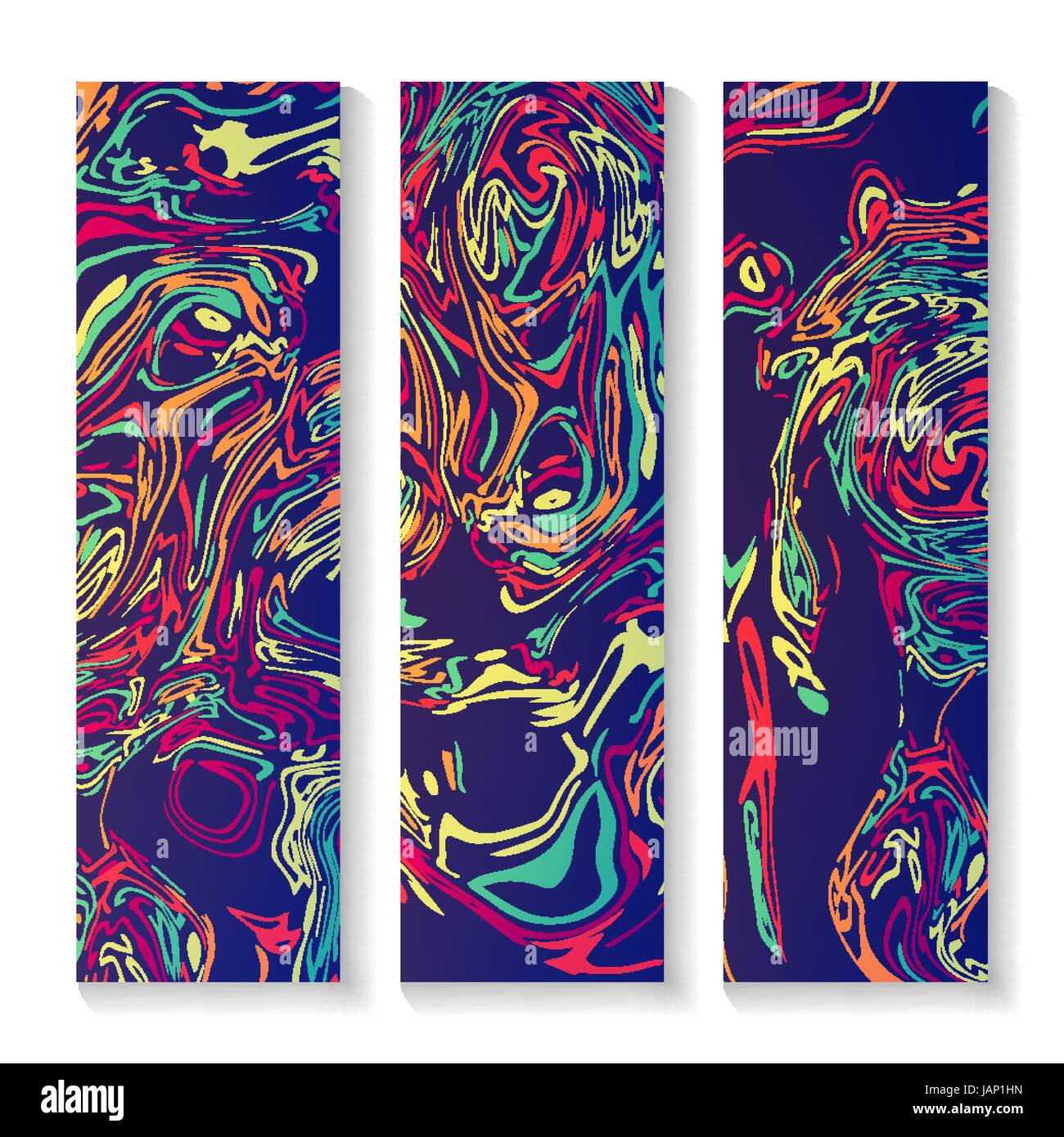 Craft Liquid Texture Vector. Abstract Colorful Background Stock Vector ...