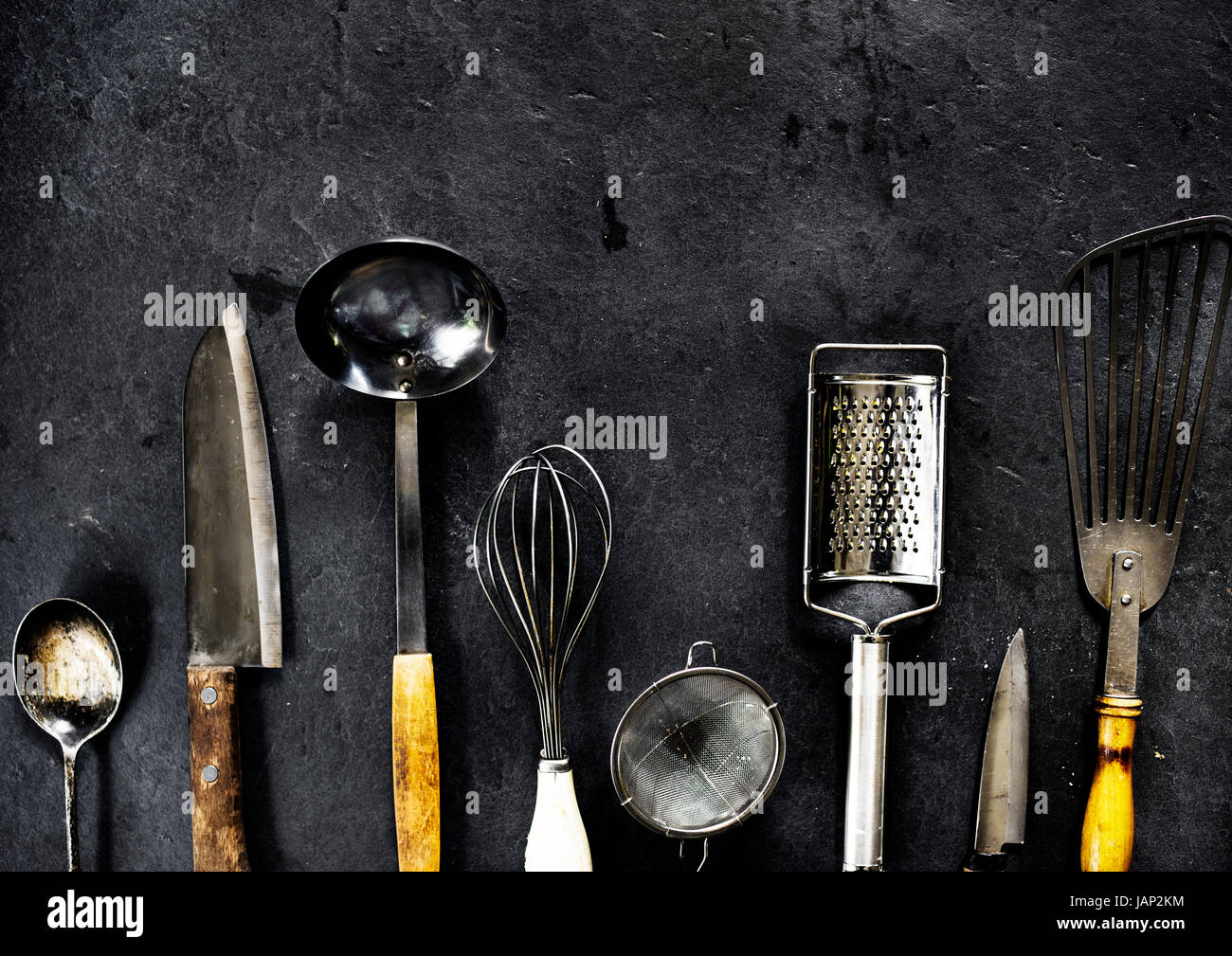 Different kind of utensil kitchenwear Stock Photo