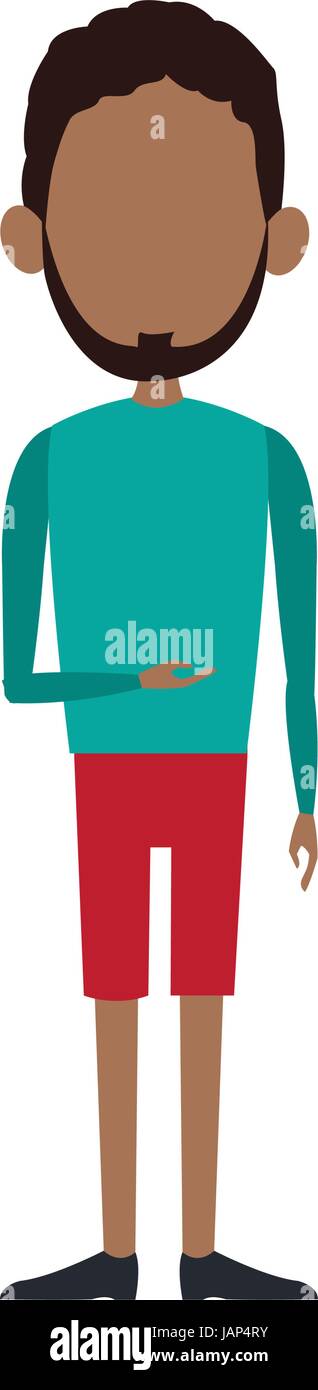 young man in casual wear posing image Stock Vector Image & Art - Alamy