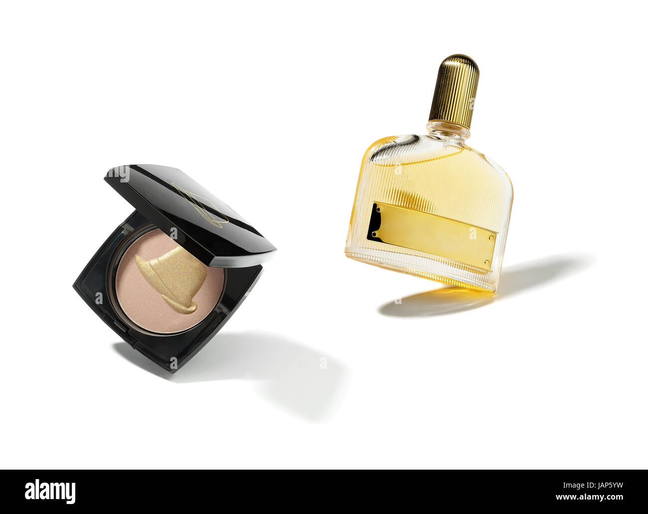 Studio photo of luxury cosmetics isolated on white background Stock ...