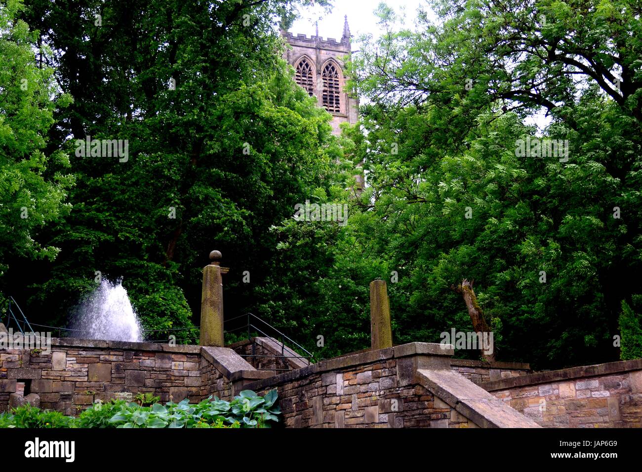 Saint Chad's Gardens, Rochdale Stock Photo Alamy