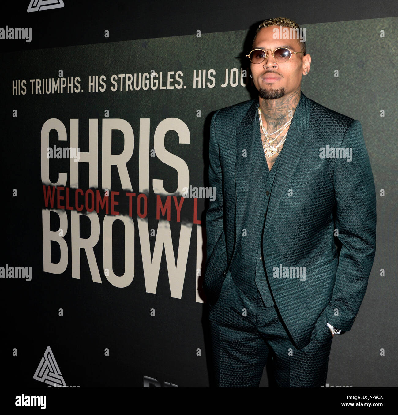 Chris Brown Arrives Exchange Editorial Stock Photo - Stock Image