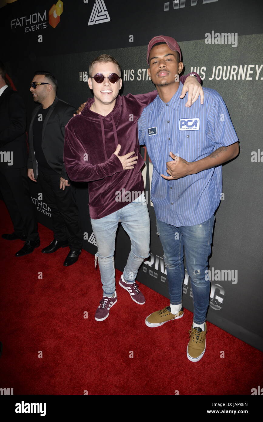 Los Angeles, USA. 6th Jun, 2017. Cal Scruby, Trevor Jackson at the